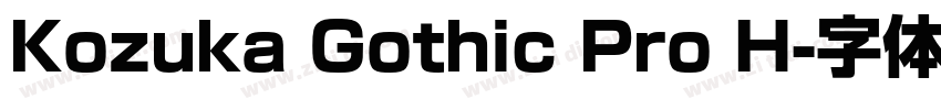 Kozuka Gothic Pro H字体转换